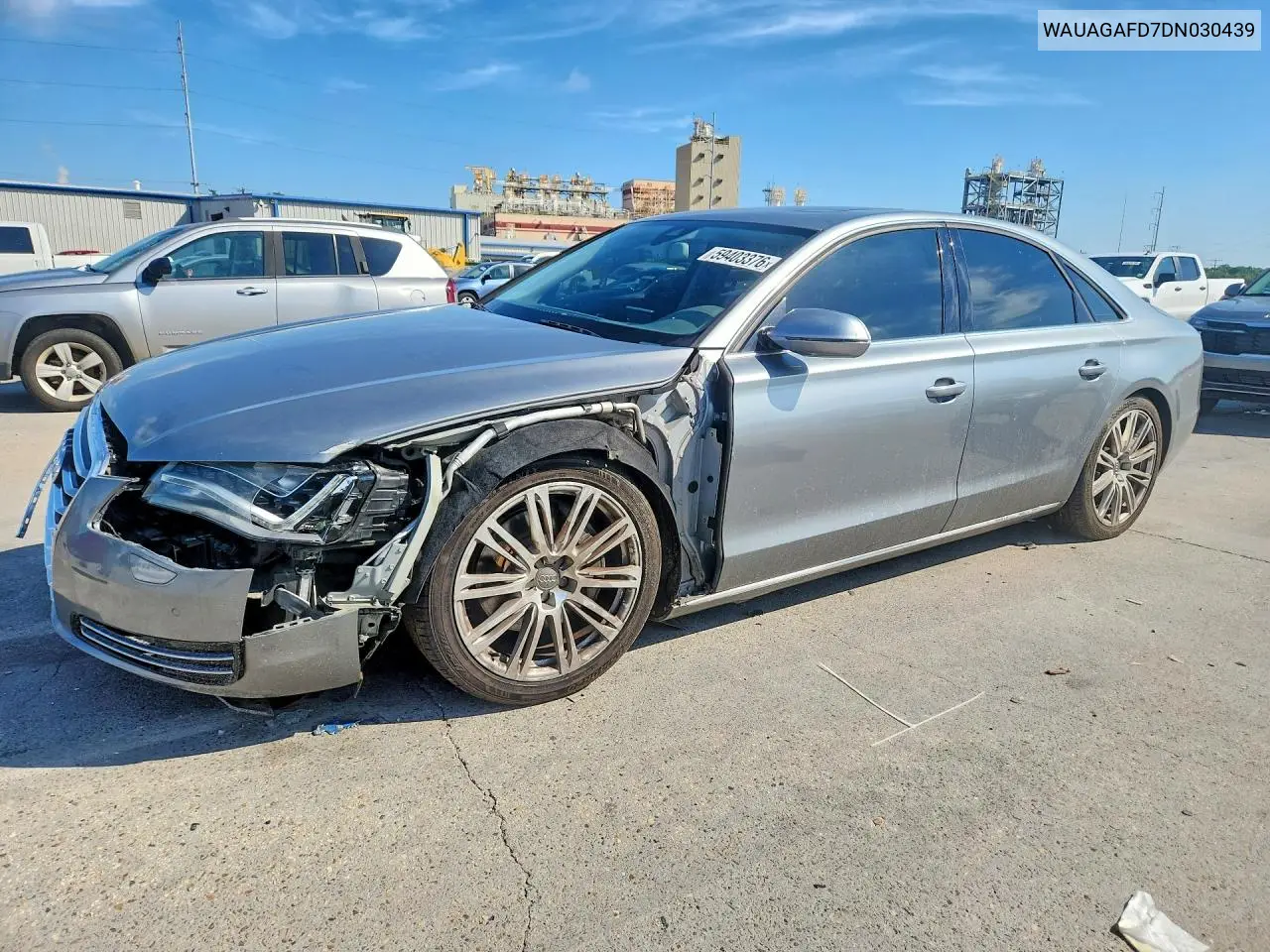 2013 Audi A8 Quattro VIN: WAUAGAFD7DN030439 Lot: 59403376