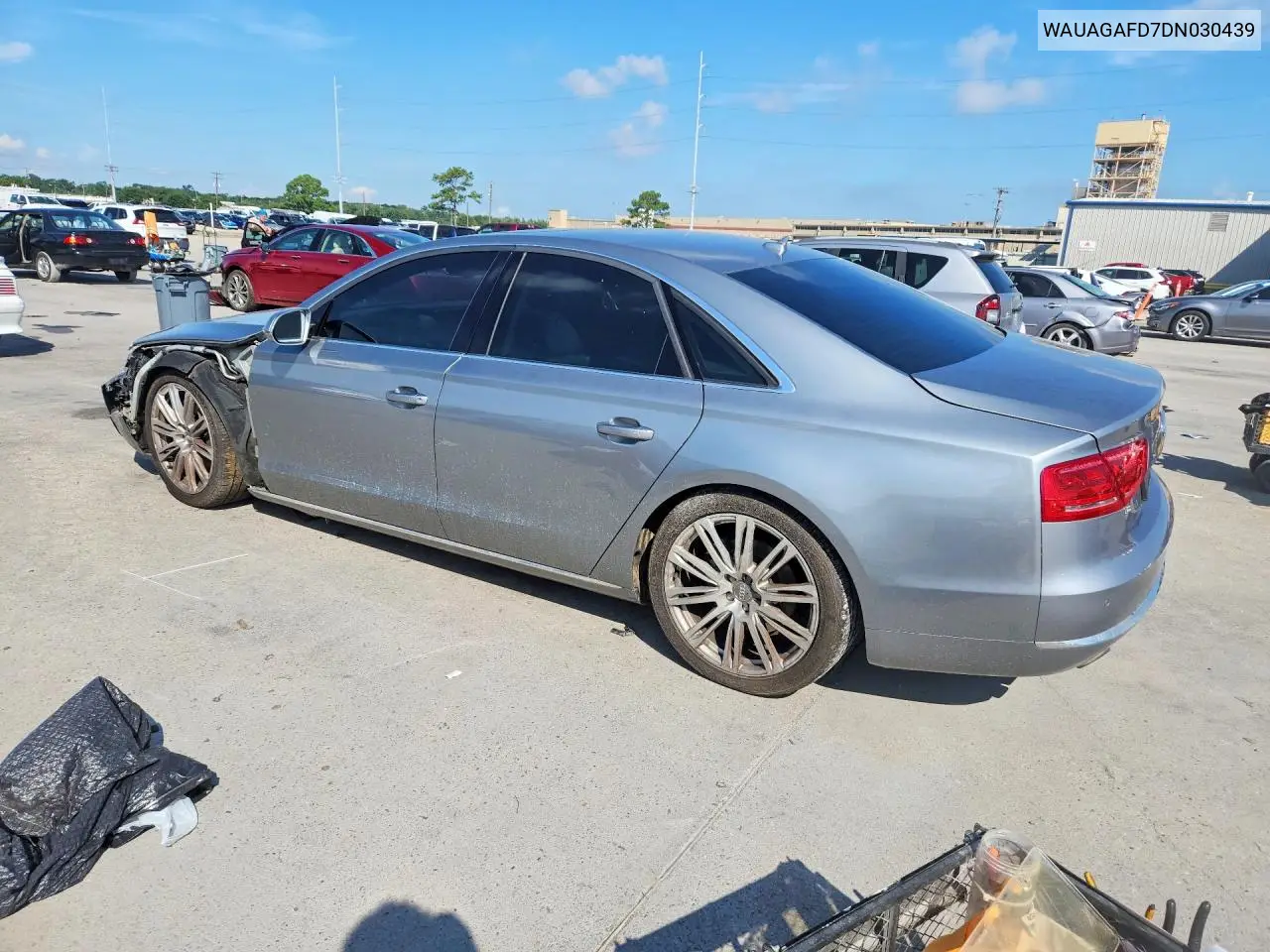 2013 Audi A8 Quattro VIN: WAUAGAFD7DN030439 Lot: 59403376