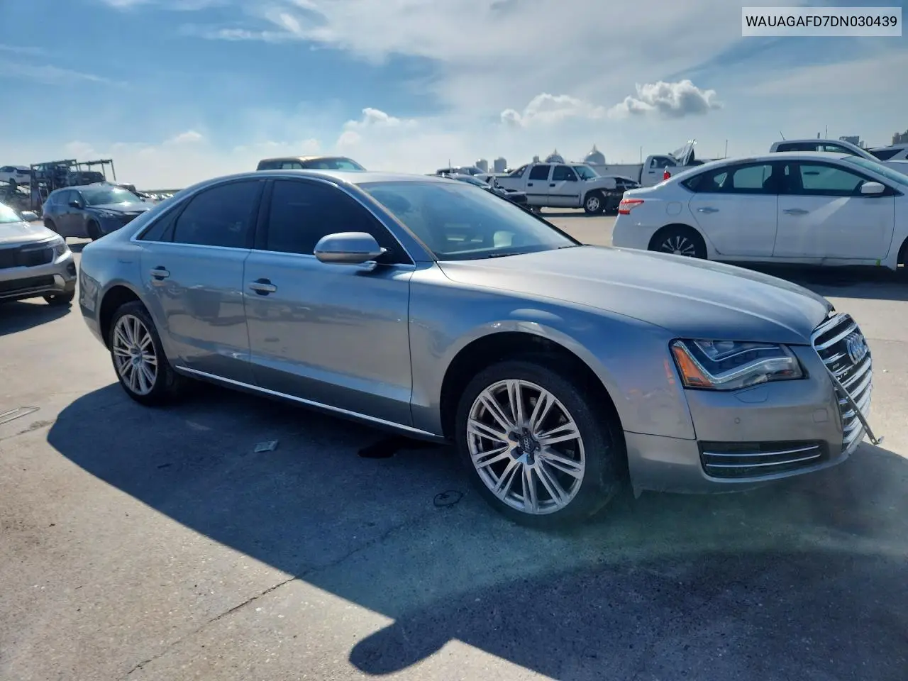 2013 Audi A8 Quattro VIN: WAUAGAFD7DN030439 Lot: 59403376