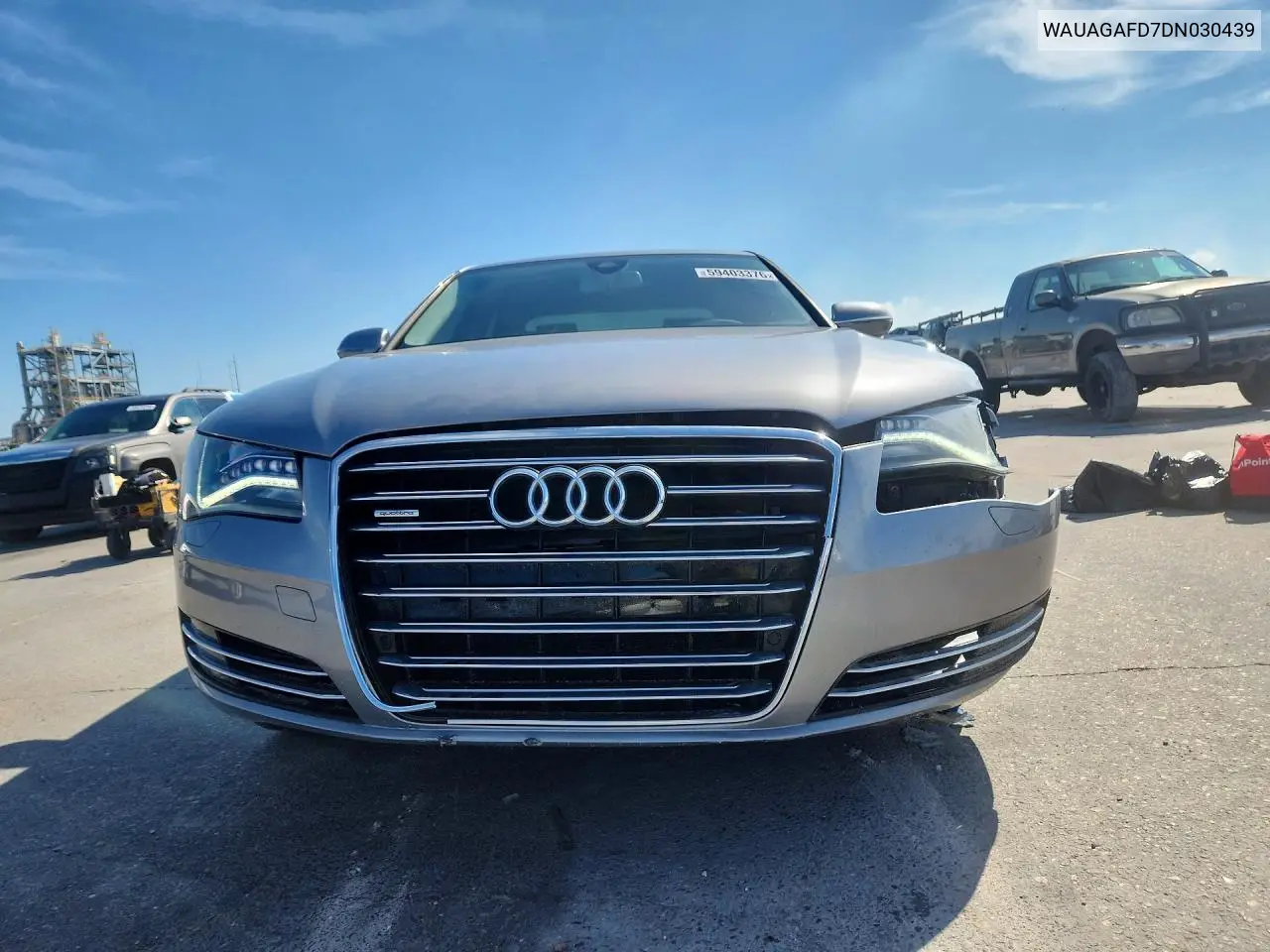 2013 Audi A8 Quattro VIN: WAUAGAFD7DN030439 Lot: 59403376