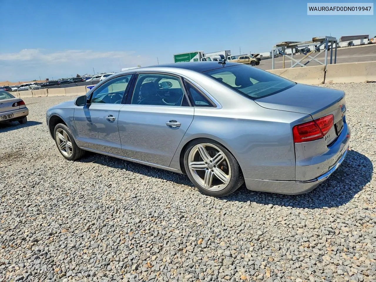 2013 Audi A8 L Quattro VIN: WAURGAFD0DN019947 Lot: 60858756