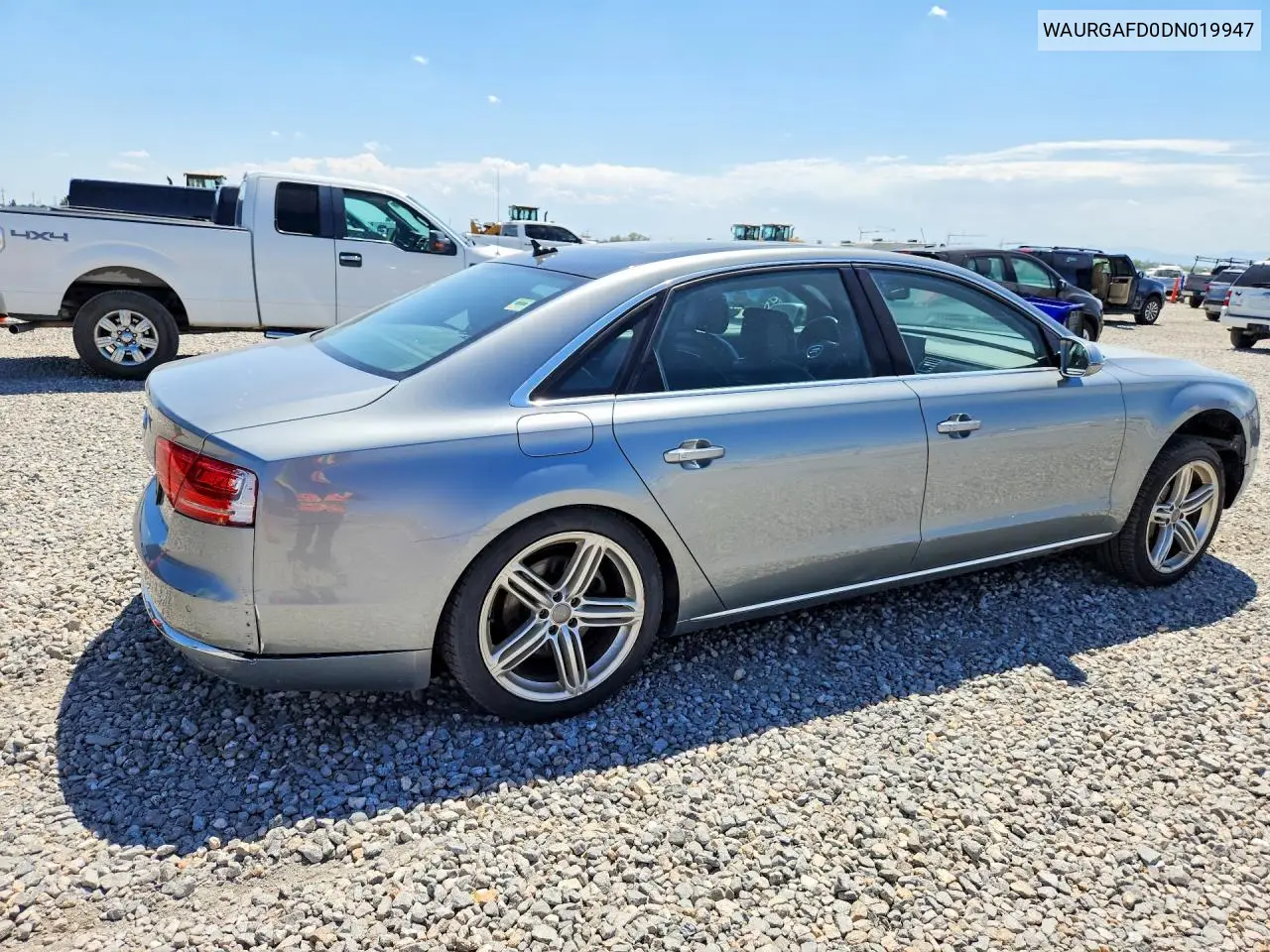 2013 Audi A8 L Quattro VIN: WAURGAFD0DN019947 Lot: 60858756