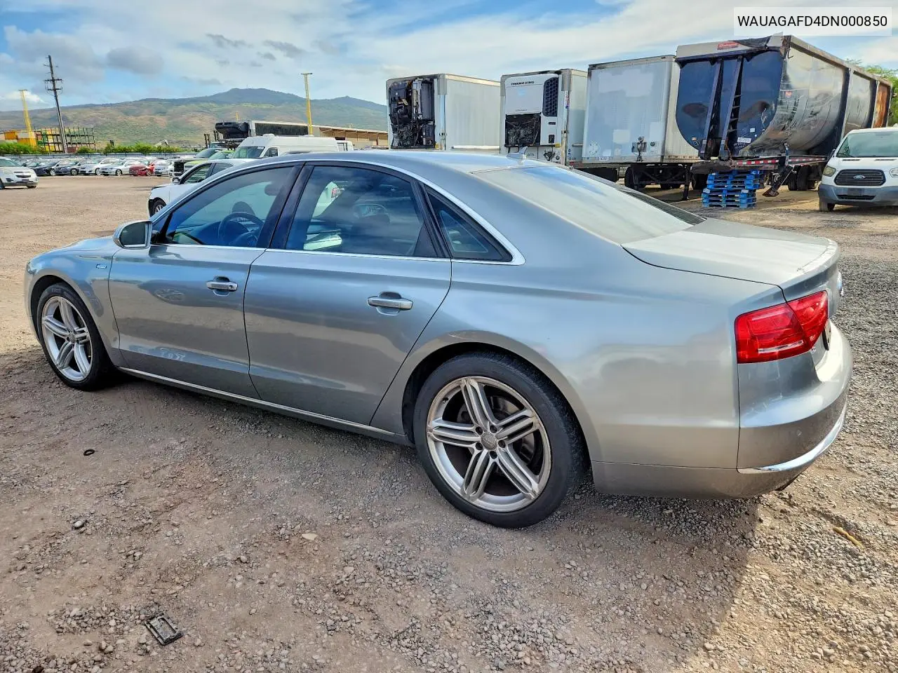 2013 Audi A8 Quattro VIN: WAUAGAFD4DN000850 Lot: 61017156