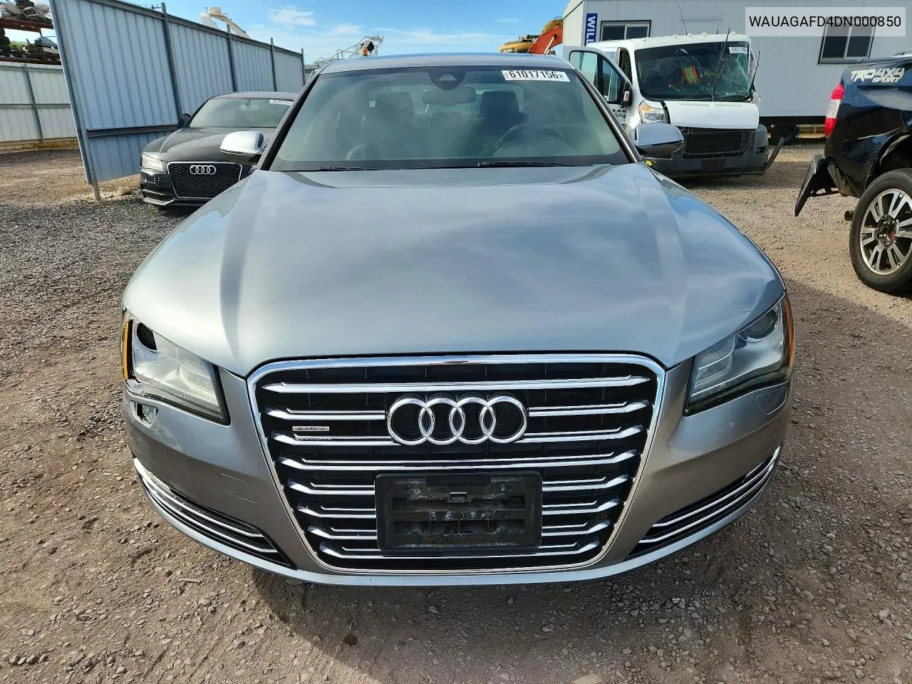 2013 Audi A8 Quattro VIN: WAUAGAFD4DN000850 Lot: 61017156