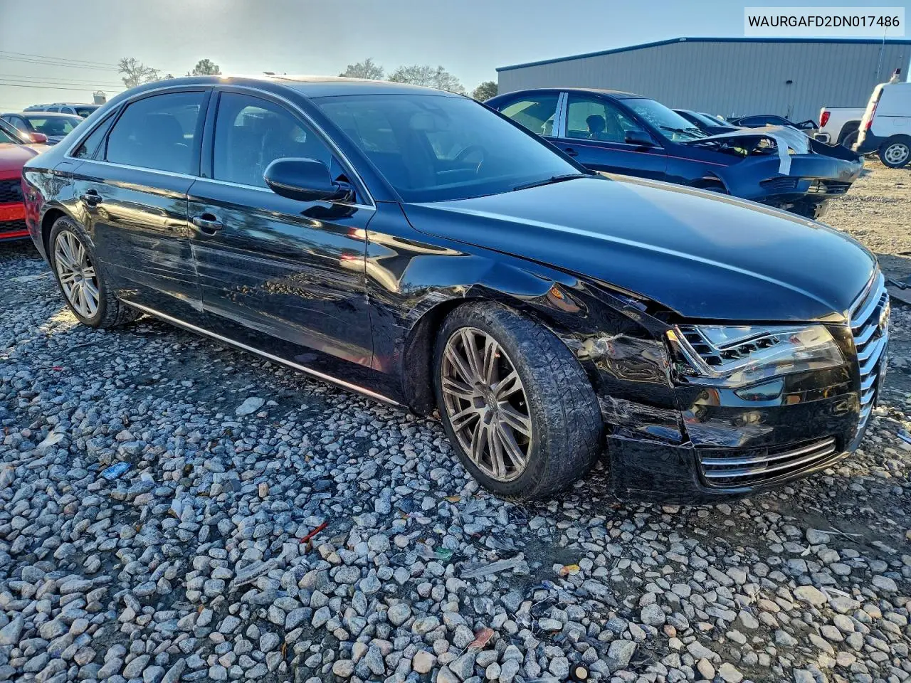 2013 Audi A8 L Quattro VIN: WAURGAFD2DN017486 Lot: 97714695