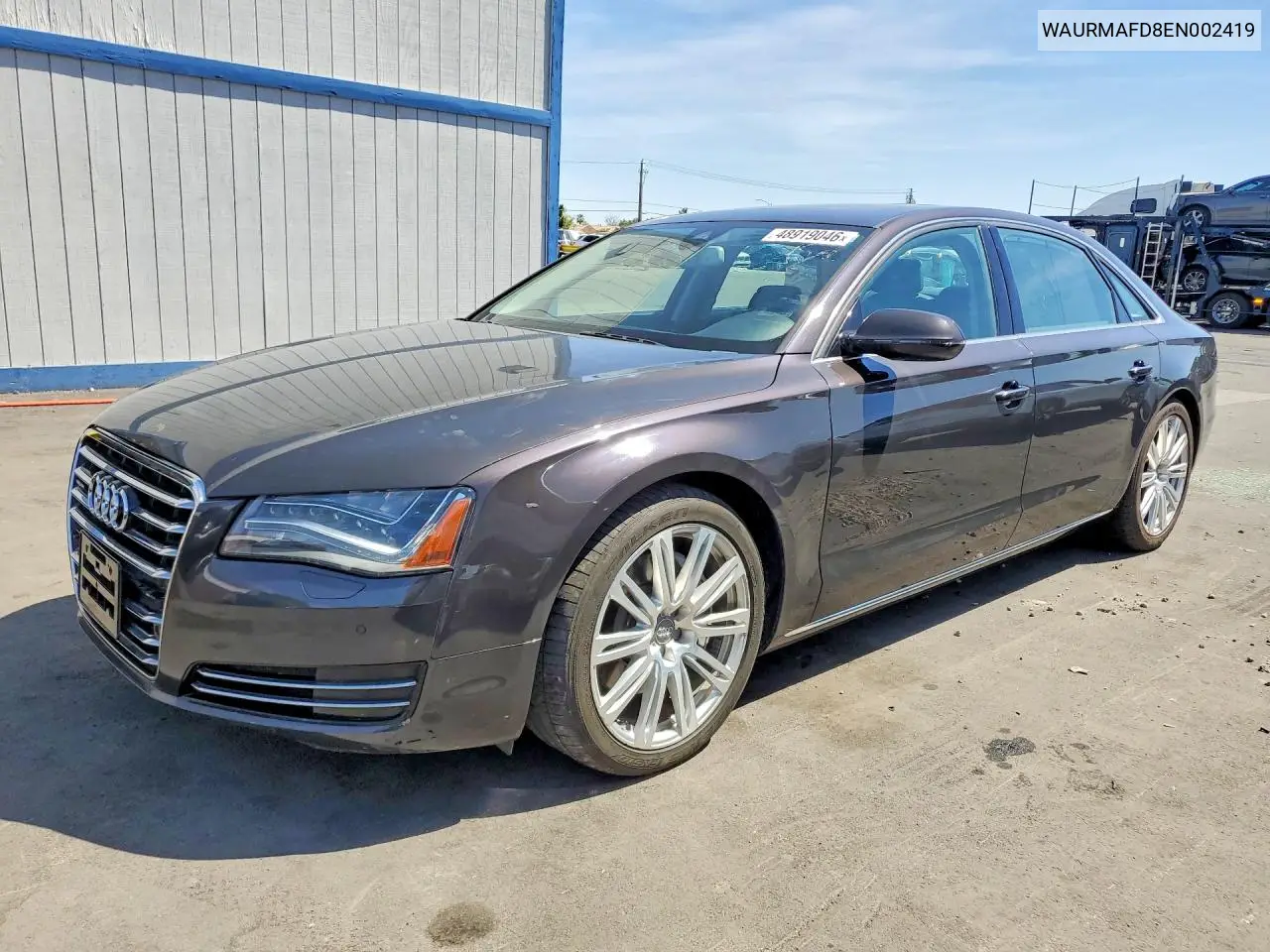 2014 Audi A8 L Tdi Quattro VIN: WAURMAFD8EN002419 Lot: 48919046
