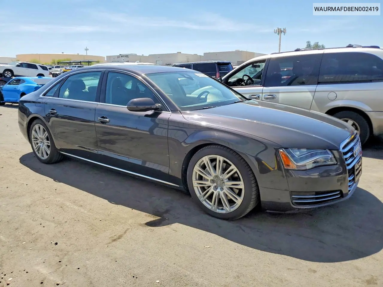 2014 Audi A8 L Tdi Quattro VIN: WAURMAFD8EN002419 Lot: 48919046