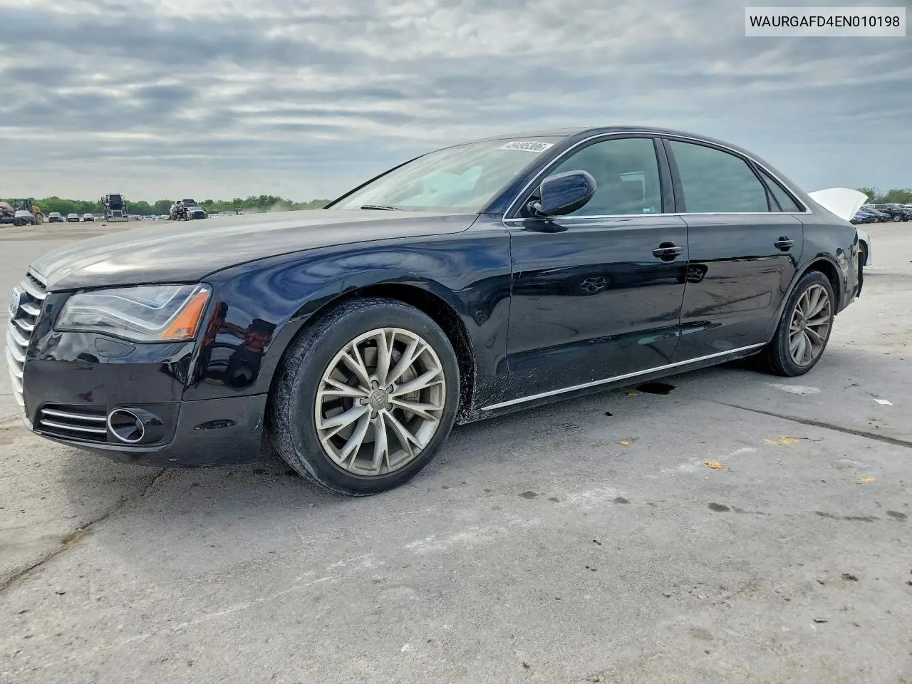 2014 Audi A8 L Quattro VIN: WAURGAFD4EN010198 Lot: 49495306