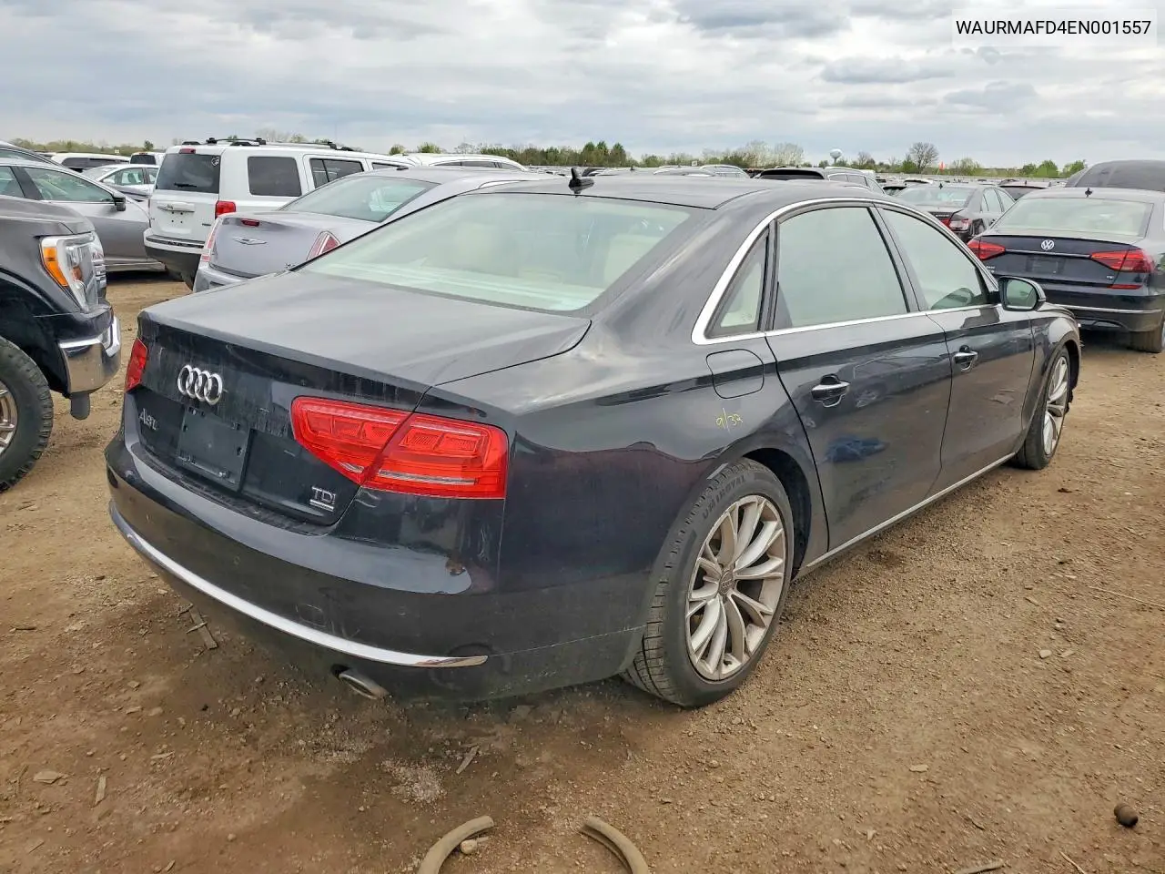2014 Audi A8 L Tdi Quattro VIN: WAURMAFD4EN001557 Lot: 51189306