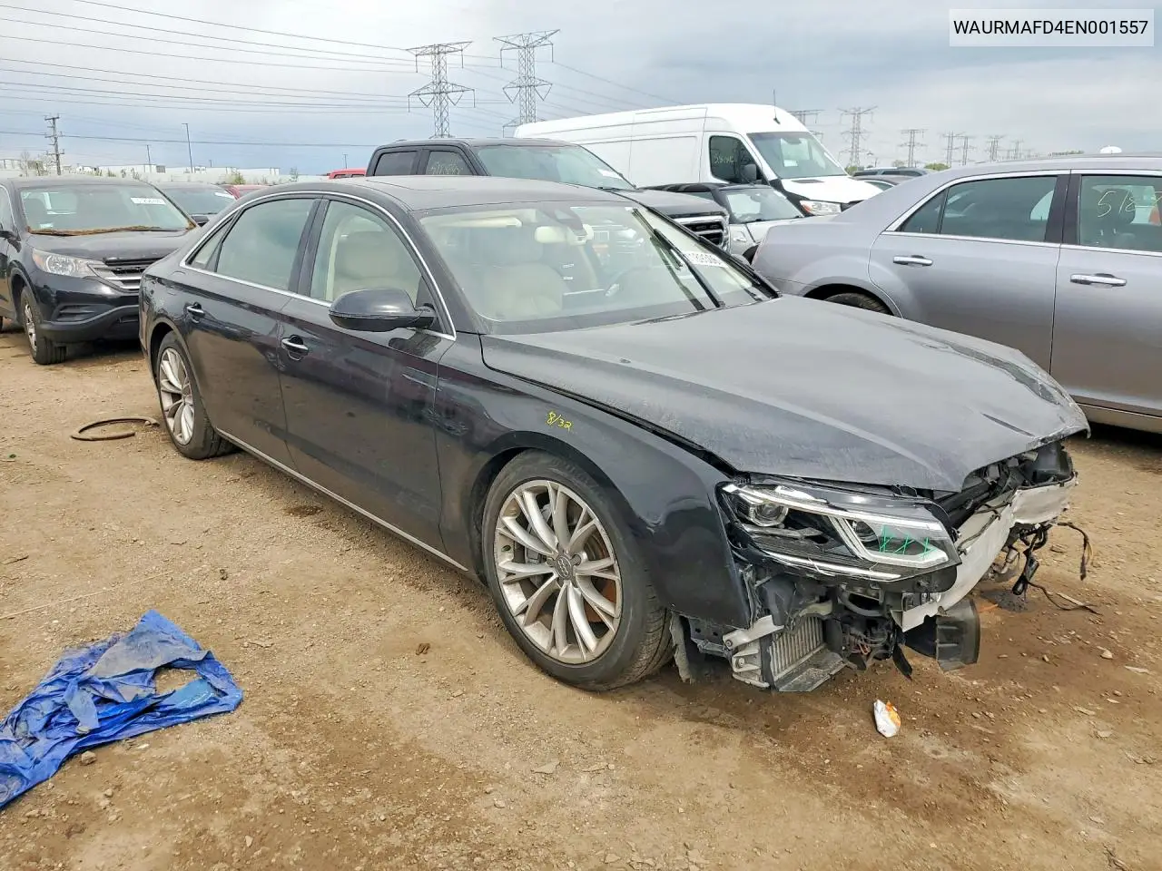 2014 Audi A8 L Tdi Quattro VIN: WAURMAFD4EN001557 Lot: 51189306