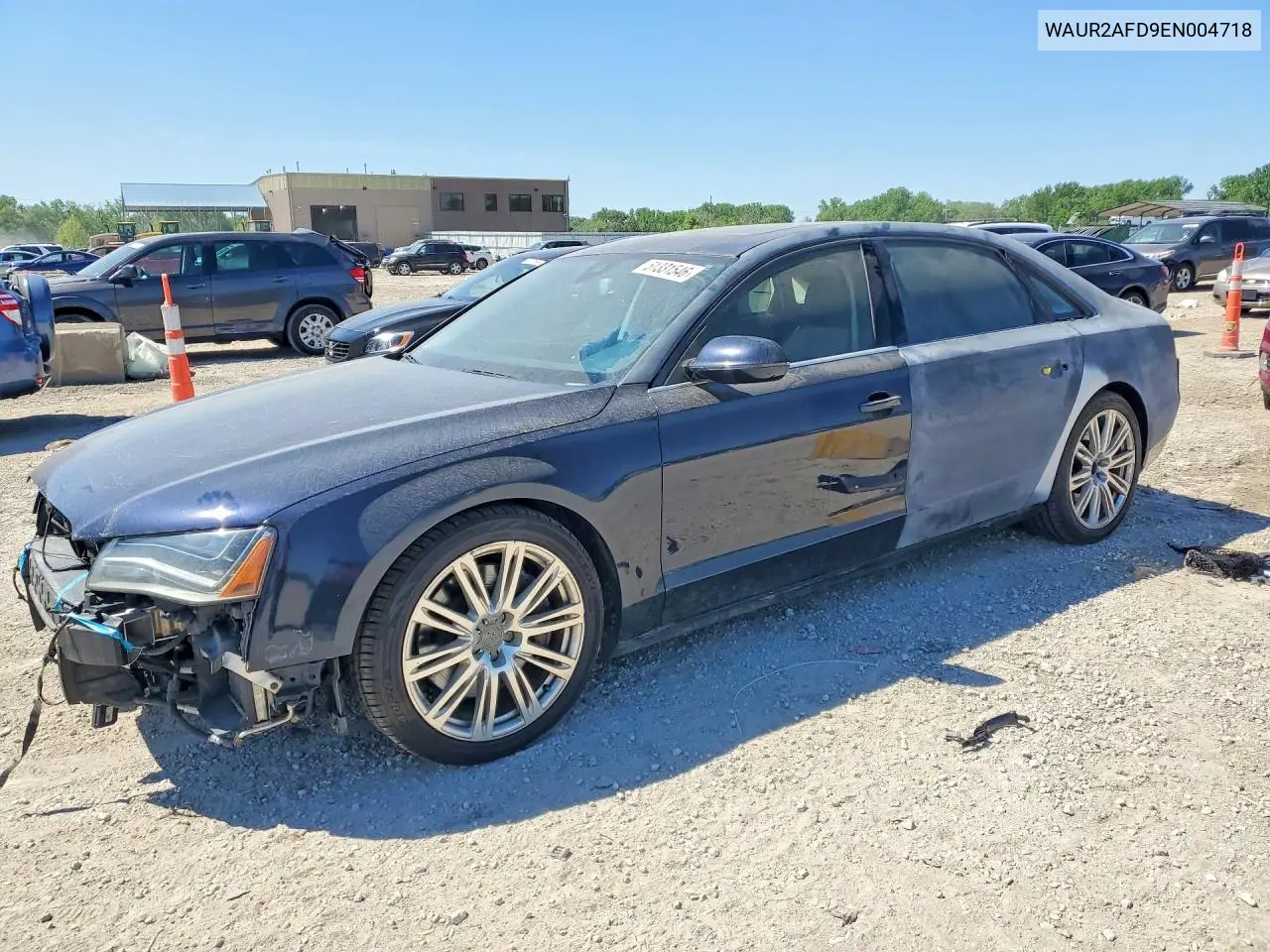 2014 Audi A8 VIN: WAUR2AFD9EN004718 Lot: 51331546