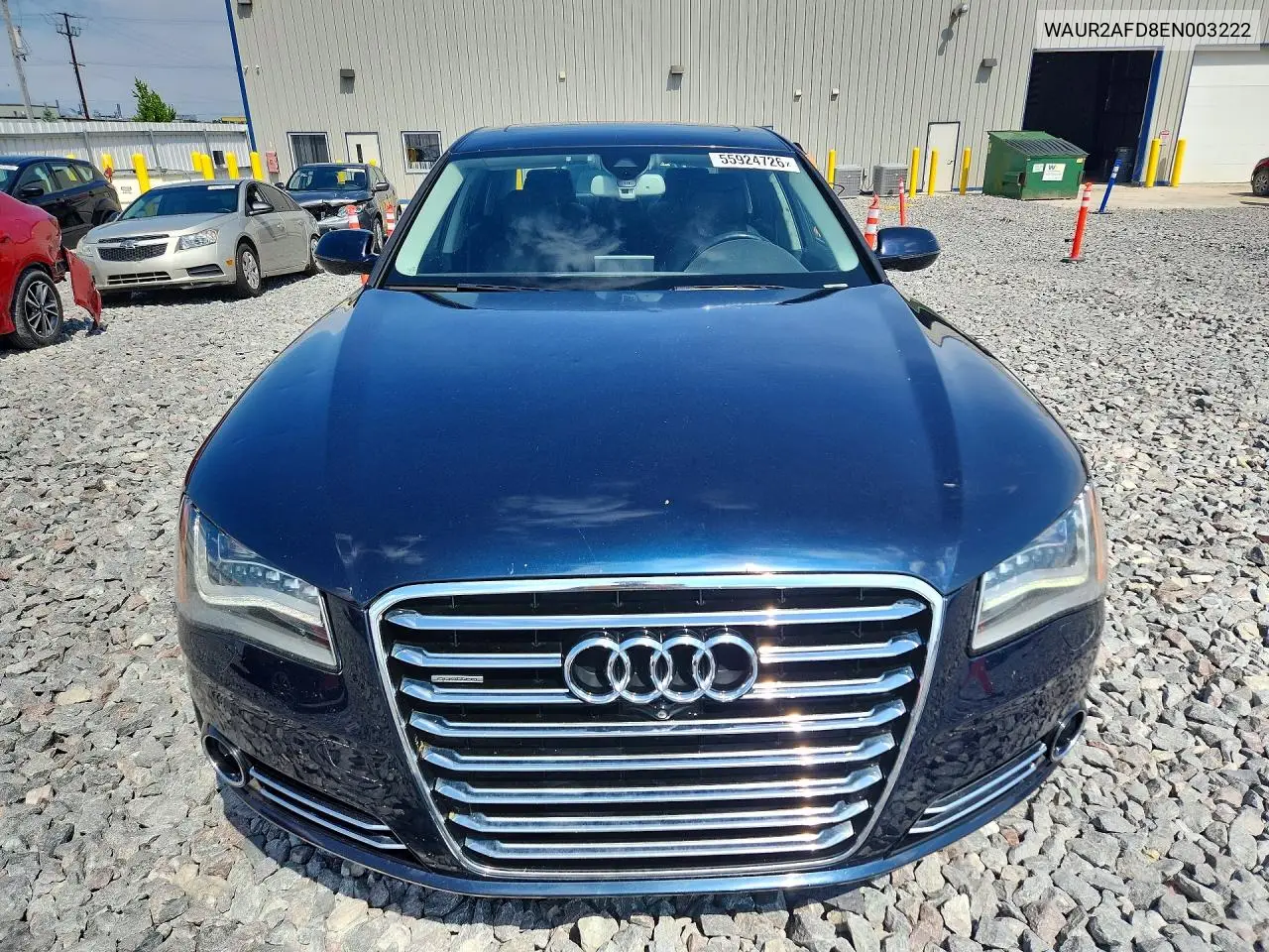 2014 Audi A8 VIN: WAUR2AFD8EN003222 Lot: 55924726