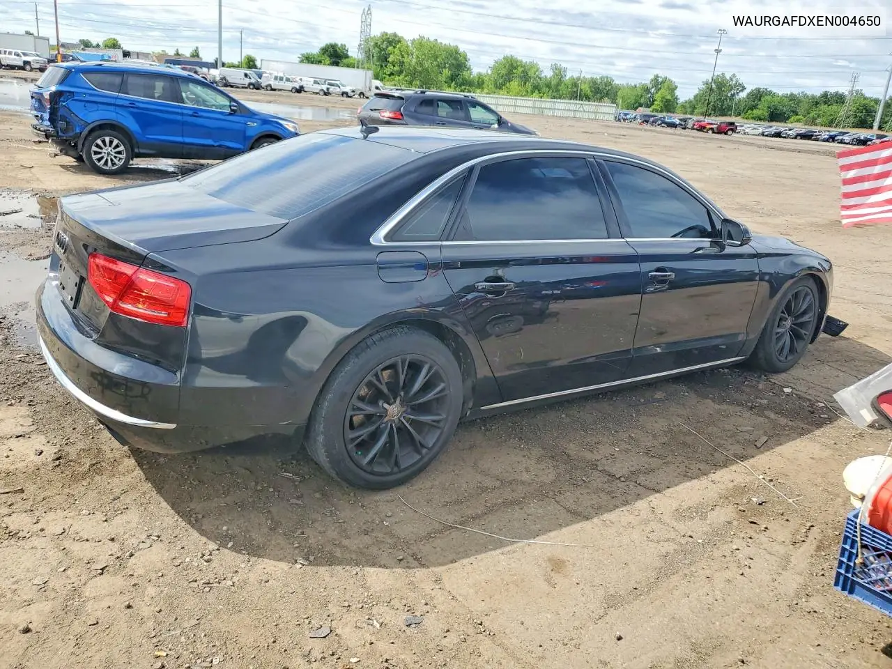2014 Audi A8 L Quattro VIN: WAURGAFDXEN004650 Lot: 57085576