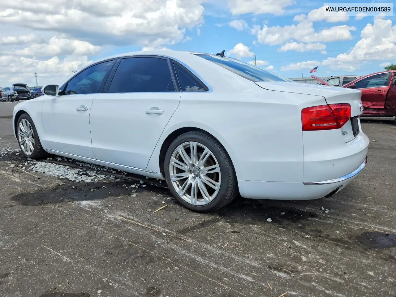 2014 Audi A8 L Quattro VIN: WAURGAFD0EN004589 Lot: 58071496