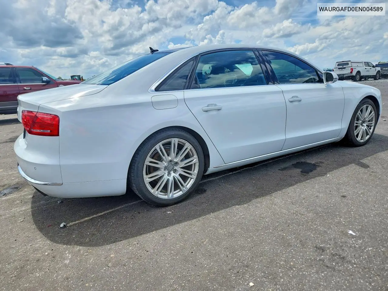 2014 Audi A8 L Quattro VIN: WAURGAFD0EN004589 Lot: 58071496