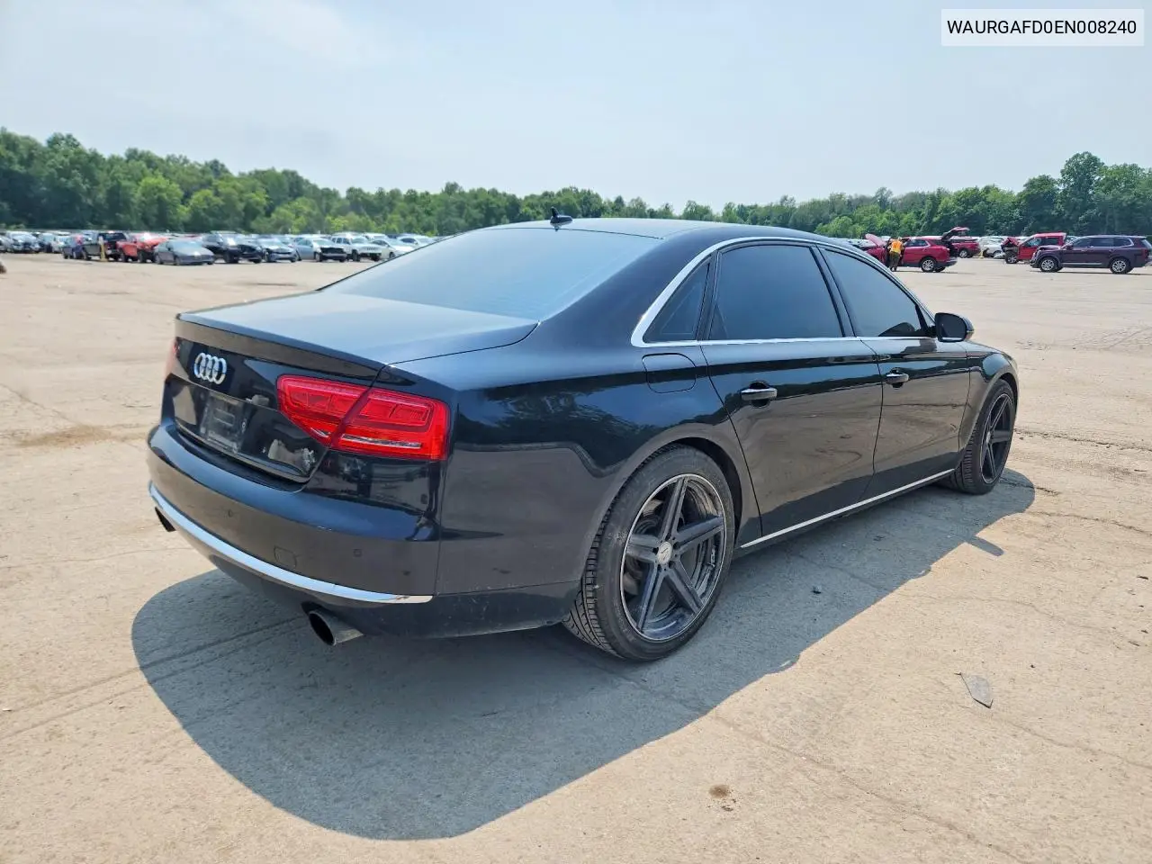 2014 Audi A8 L Quattro VIN: WAURGAFD0EN008240 Lot: 61203946