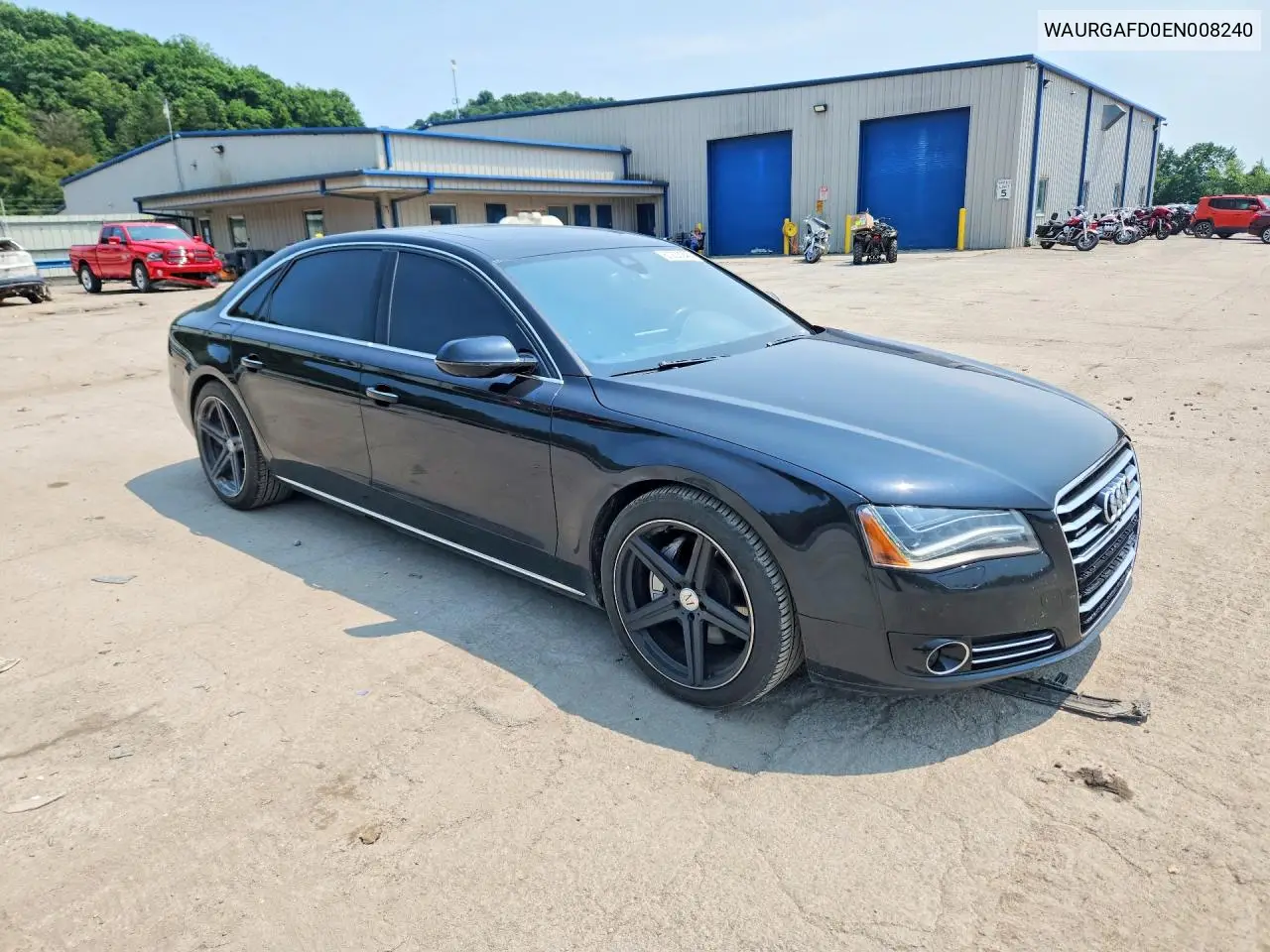 2014 Audi A8 L Quattro VIN: WAURGAFD0EN008240 Lot: 61203946