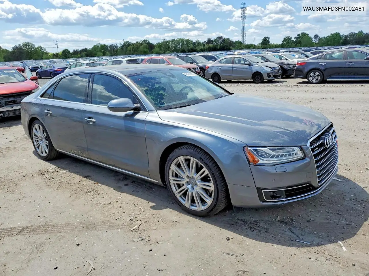 2015 Audi A8 L Tdi Quattro VIN: WAU3MAFD3FN002481 Lot: 49878956