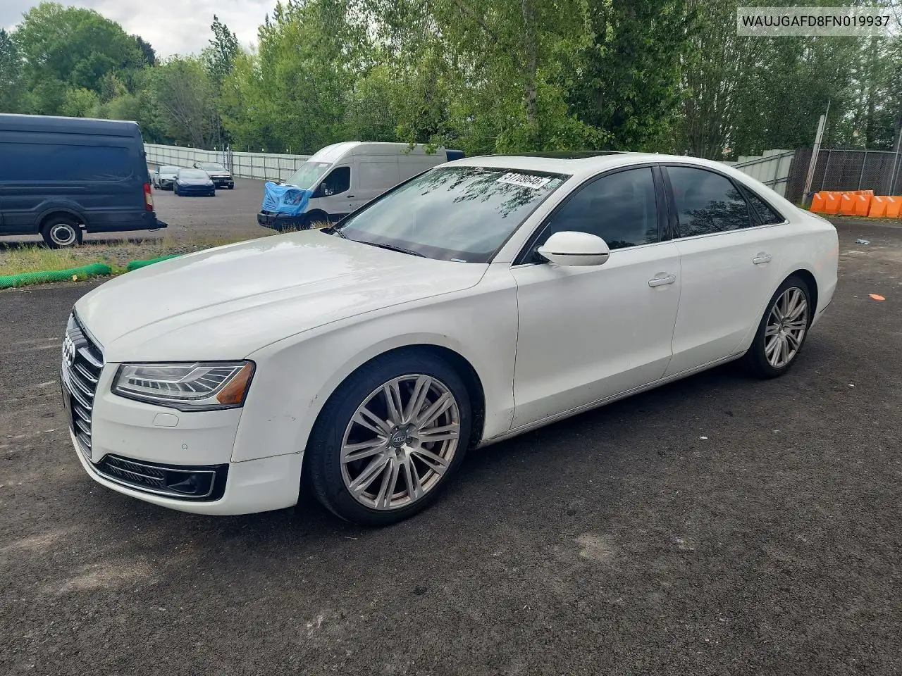 2015 Audi A8 Quattro VIN: WAUJGAFD8FN019937 Lot: 51709646
