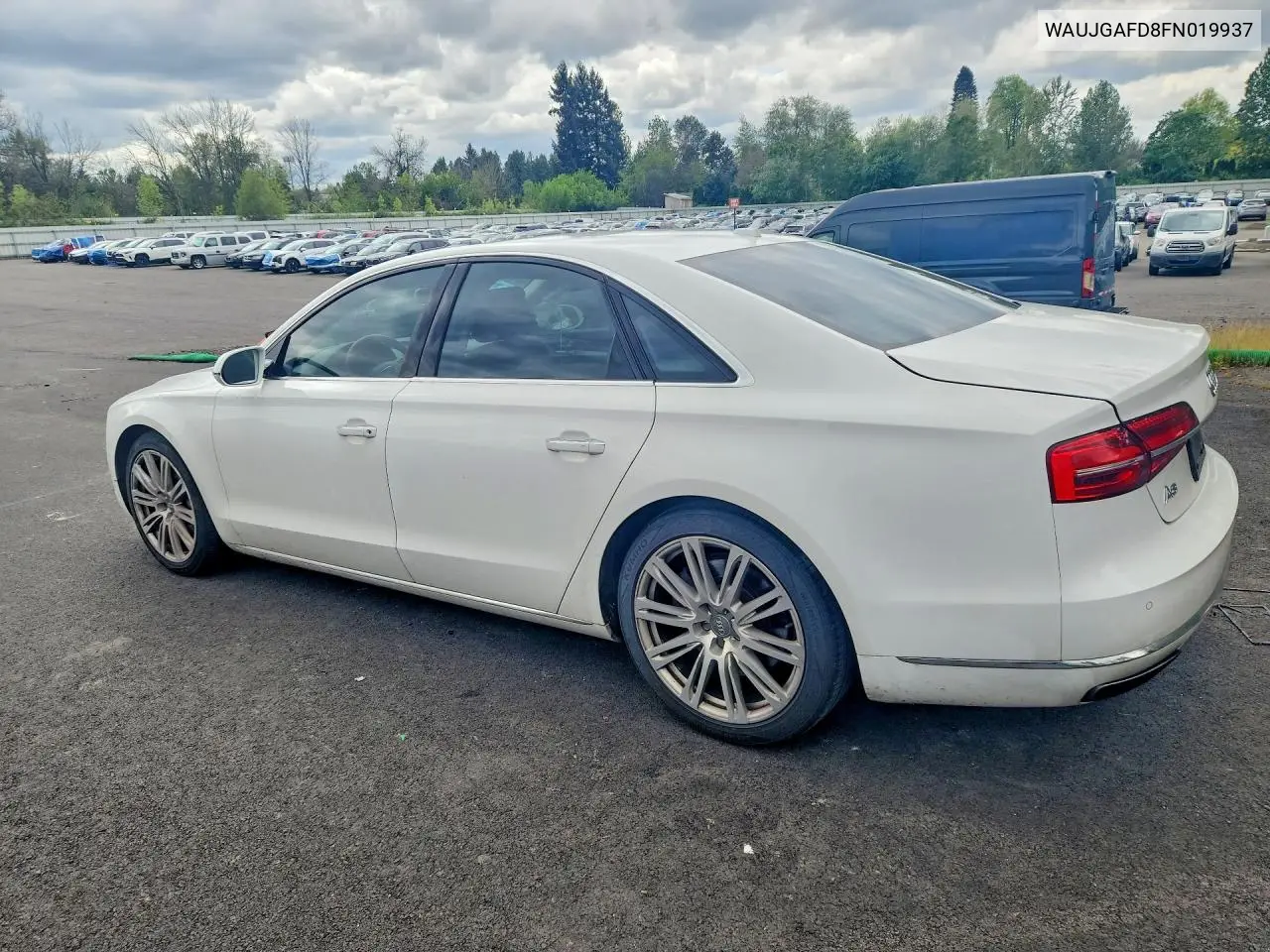 2015 Audi A8 Quattro VIN: WAUJGAFD8FN019937 Lot: 51709646