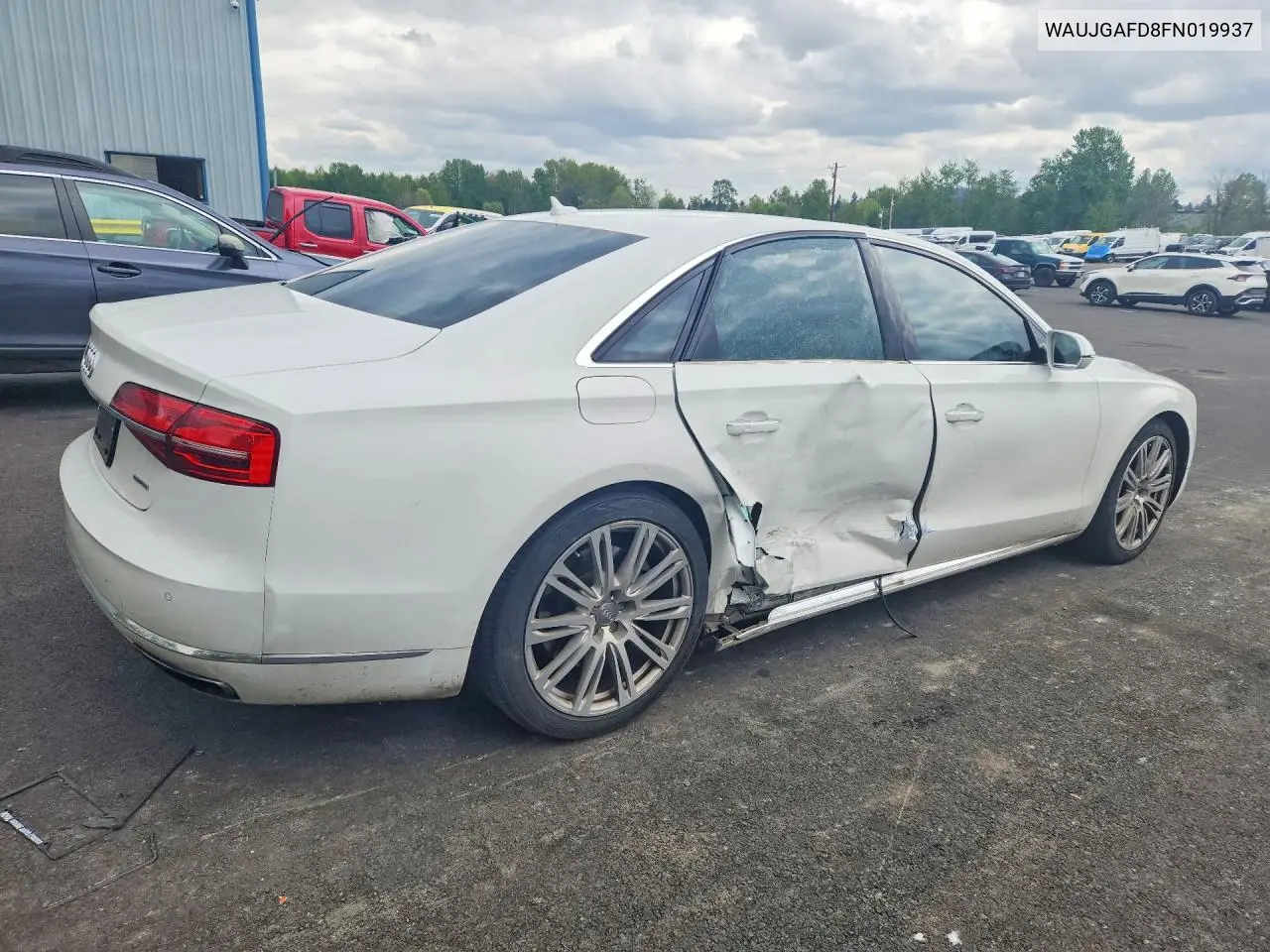 2015 Audi A8 Quattro VIN: WAUJGAFD8FN019937 Lot: 51709646
