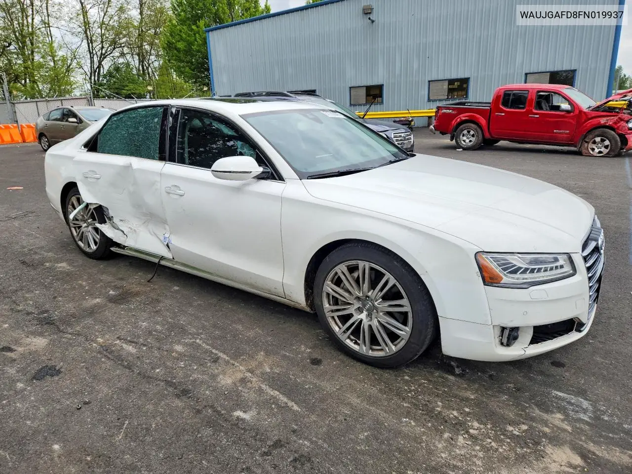 2015 Audi A8 Quattro VIN: WAUJGAFD8FN019937 Lot: 51709646