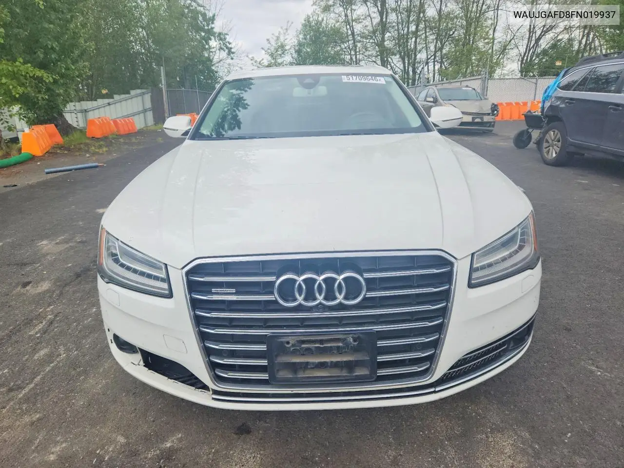 2015 Audi A8 Quattro VIN: WAUJGAFD8FN019937 Lot: 51709646