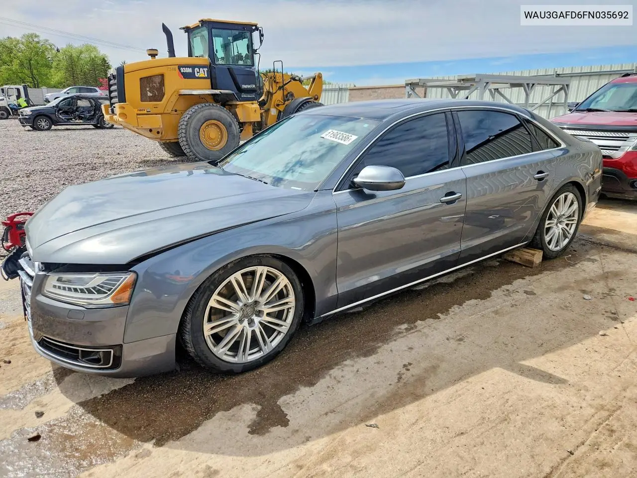 2015 Audi A8 L Quattro VIN: WAU3GAFD6FN035692 Lot: 51983586