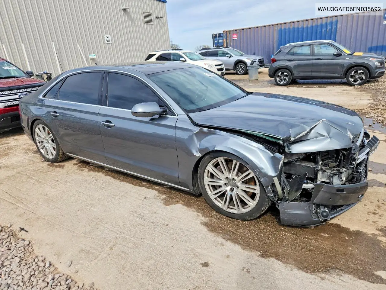 2015 Audi A8 L Quattro VIN: WAU3GAFD6FN035692 Lot: 51983586