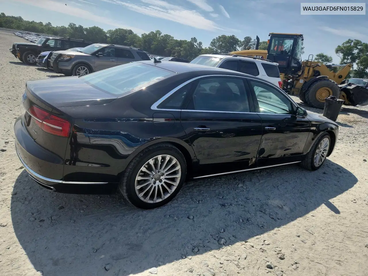 2015 Audi A8 L Quattro VIN: WAU3GAFD6FN015829 Lot: 54274876