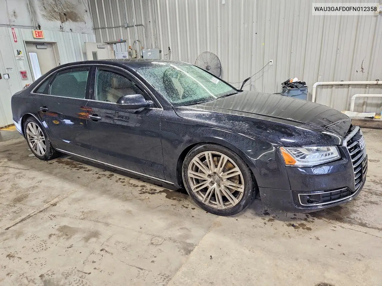 2015 Audi A8 L Quattro VIN: WAU3GAFD0FN012358 Lot: 55783376