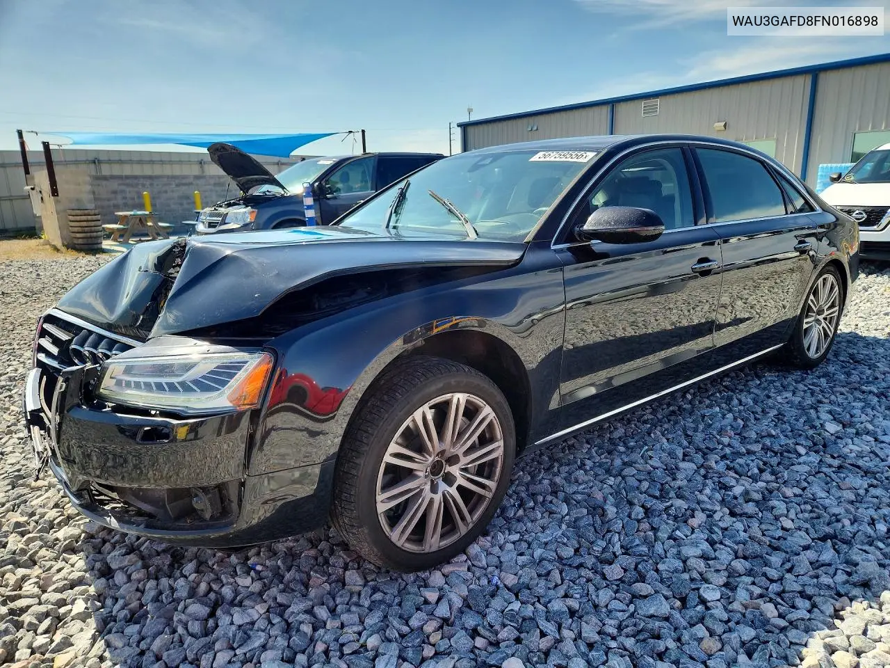 2015 Audi A8 L Quattro VIN: WAU3GAFD8FN016898 Lot: 56759556