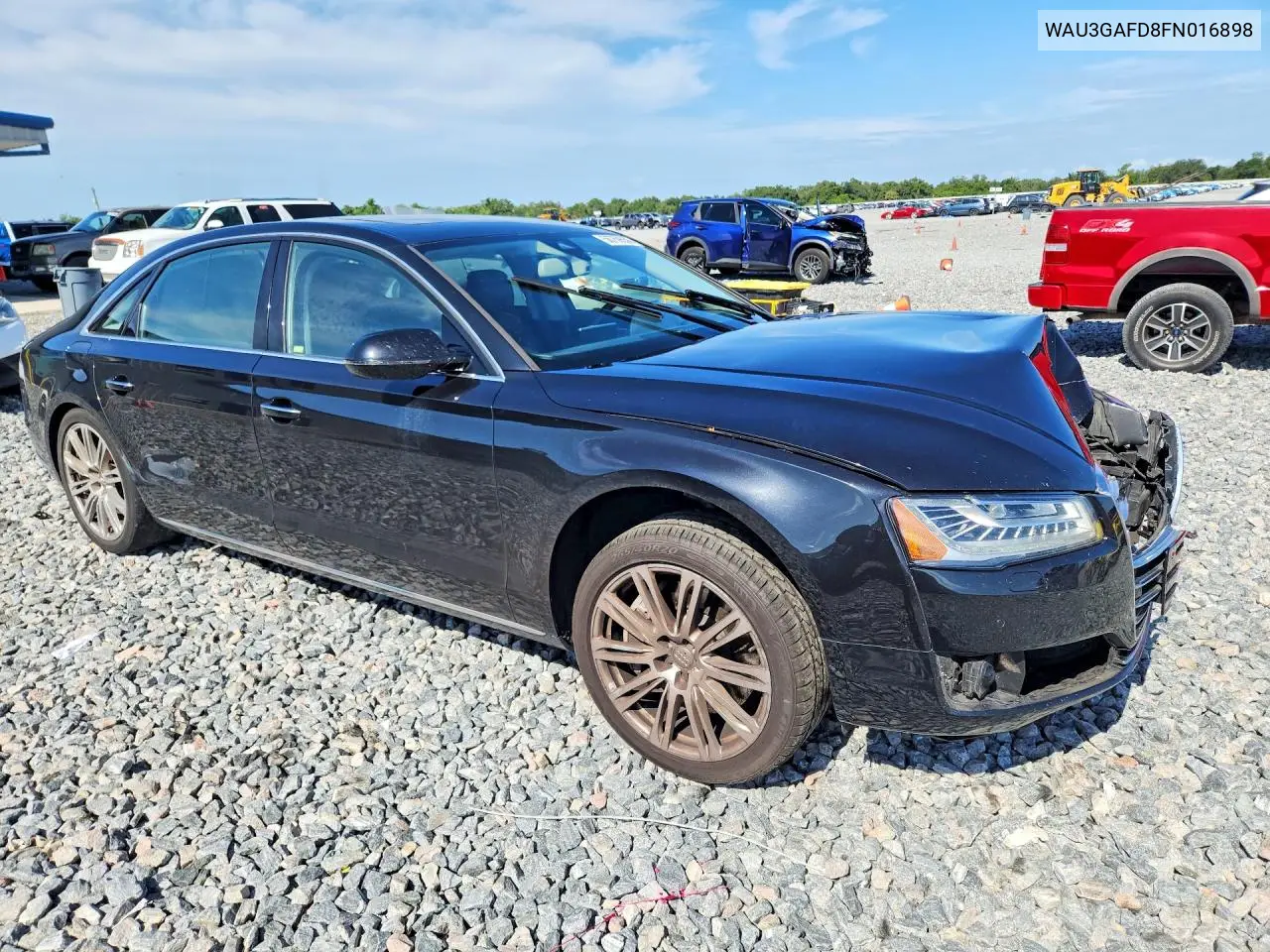 2015 Audi A8 L Quattro VIN: WAU3GAFD8FN016898 Lot: 56759556