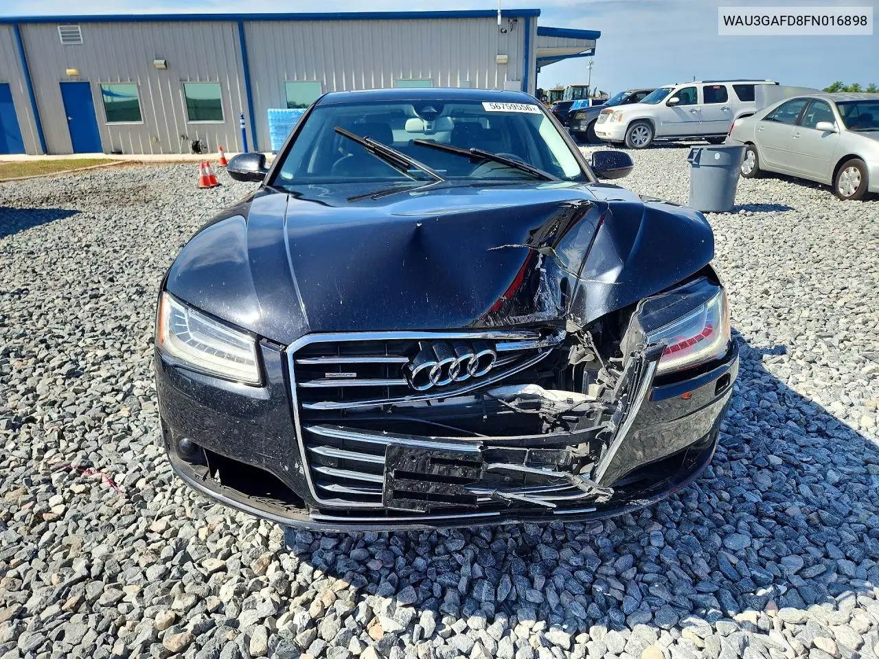 2015 Audi A8 L Quattro VIN: WAU3GAFD8FN016898 Lot: 56759556