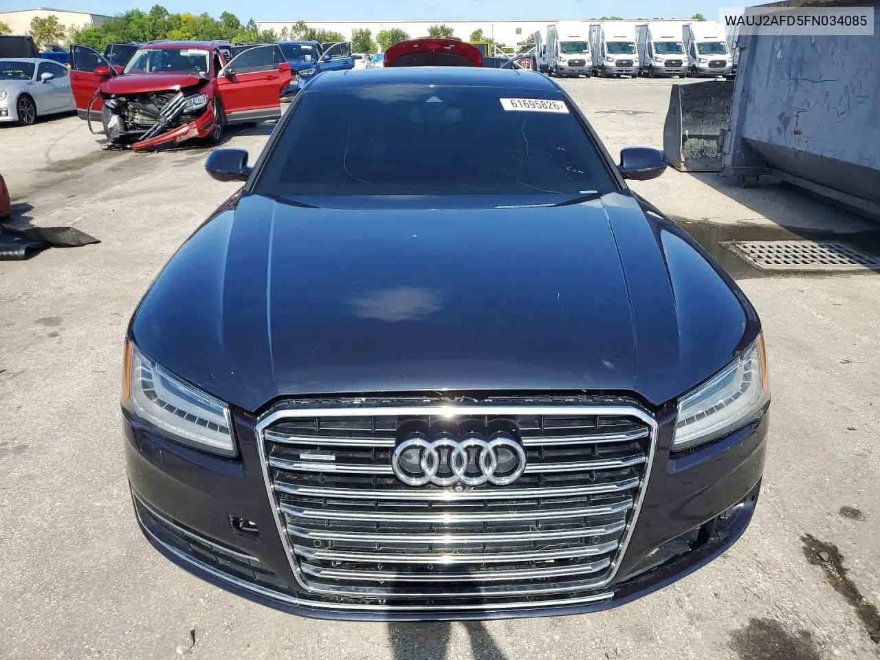 2015 Audi A8 Quattro VIN: WAUJ2AFD5FN034085 Lot: 61695826