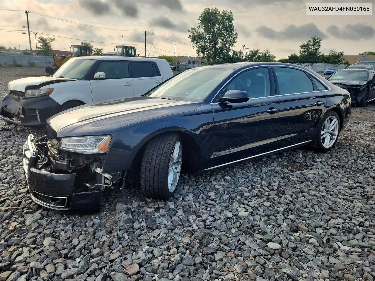 2015 Audi A8 L Quattro VIN: WAU32AFD4FN030165 Lot: 61866476