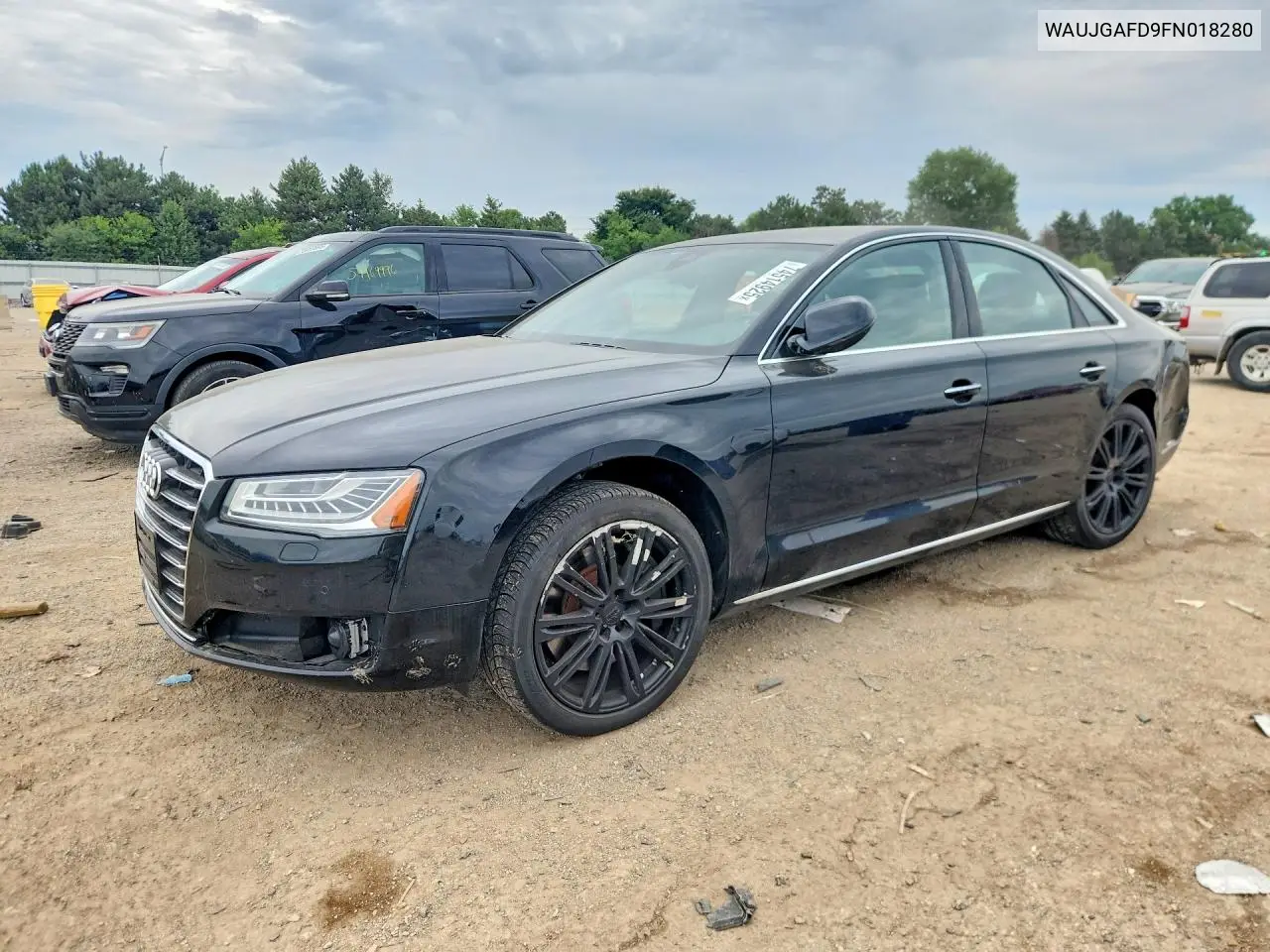 2015 Audi A8 Quattro VIN: WAUJGAFD9FN018280 Lot: 74514925