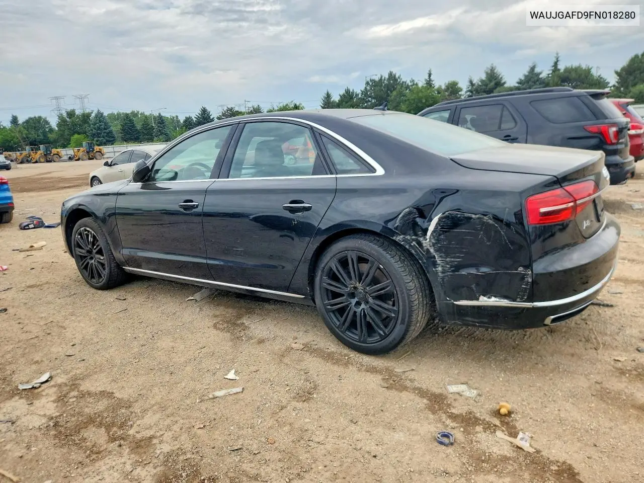 2015 Audi A8 Quattro VIN: WAUJGAFD9FN018280 Lot: 74514925