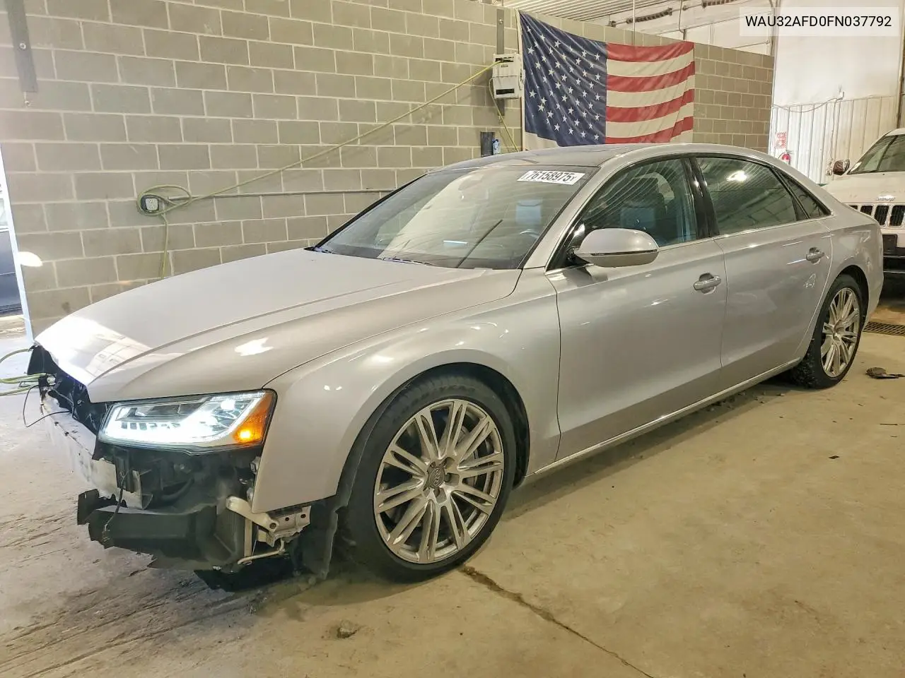 2015 Audi A8 L Quattro VIN: WAU32AFD0FN037792 Lot: 76158975