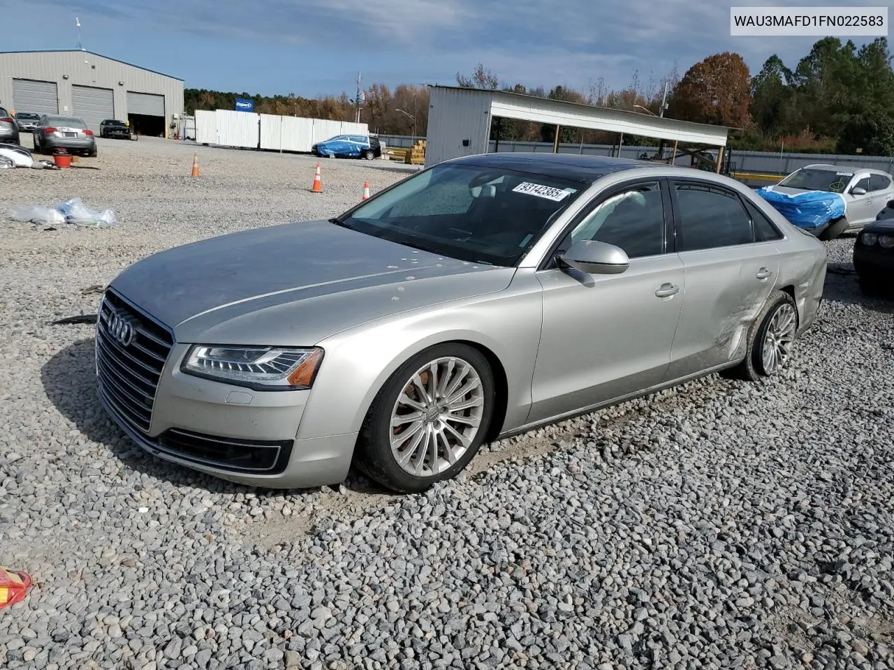 2015 Audi A8 L Tdi Quattro VIN: WAU3MAFD1FN022583 Lot: 93142385