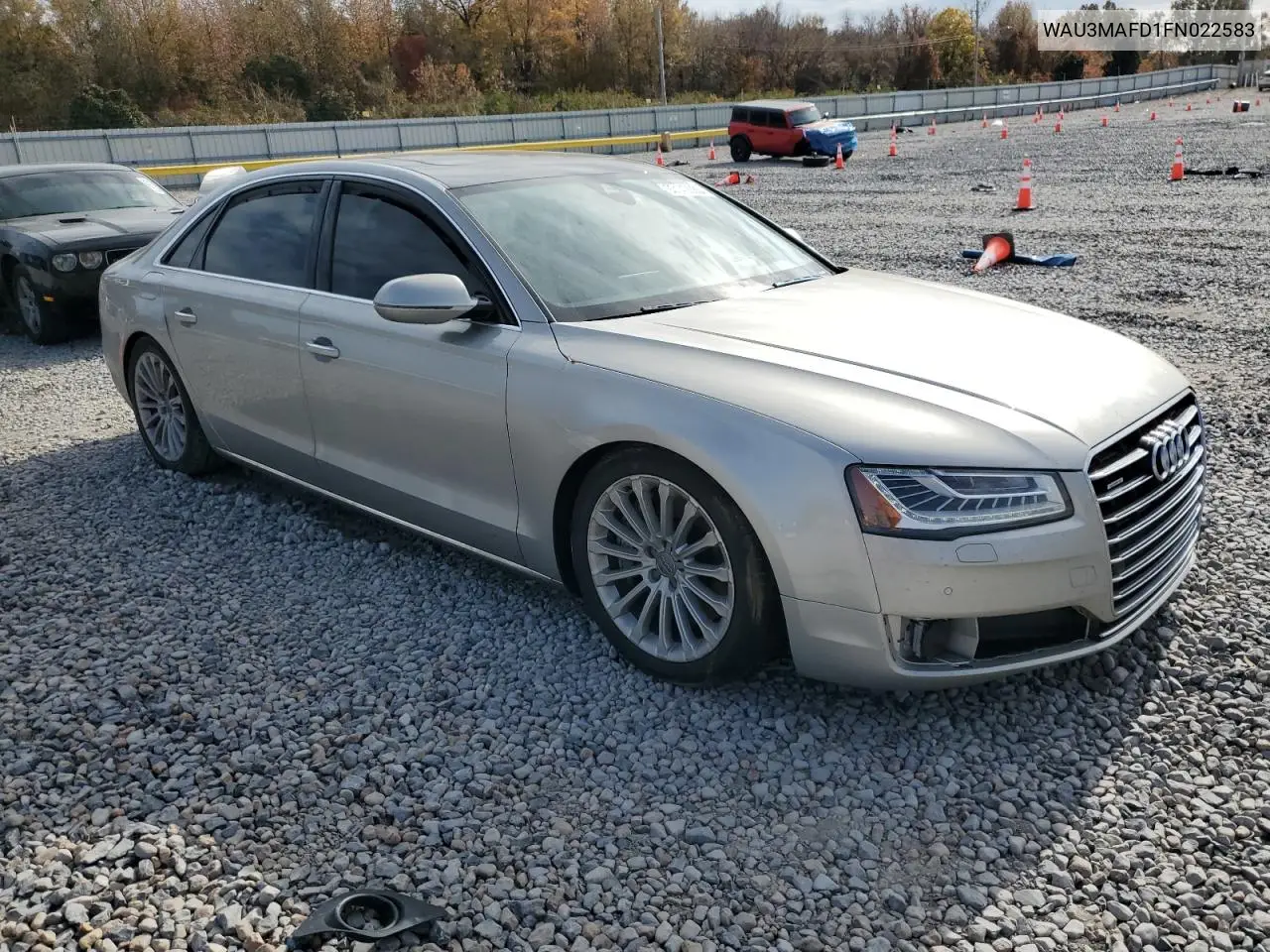 2015 Audi A8 L Tdi Quattro VIN: WAU3MAFD1FN022583 Lot: 93142385