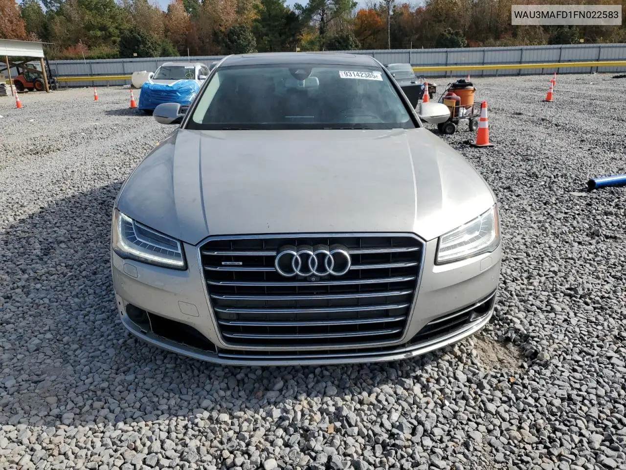 2015 Audi A8 L Tdi Quattro VIN: WAU3MAFD1FN022583 Lot: 93142385