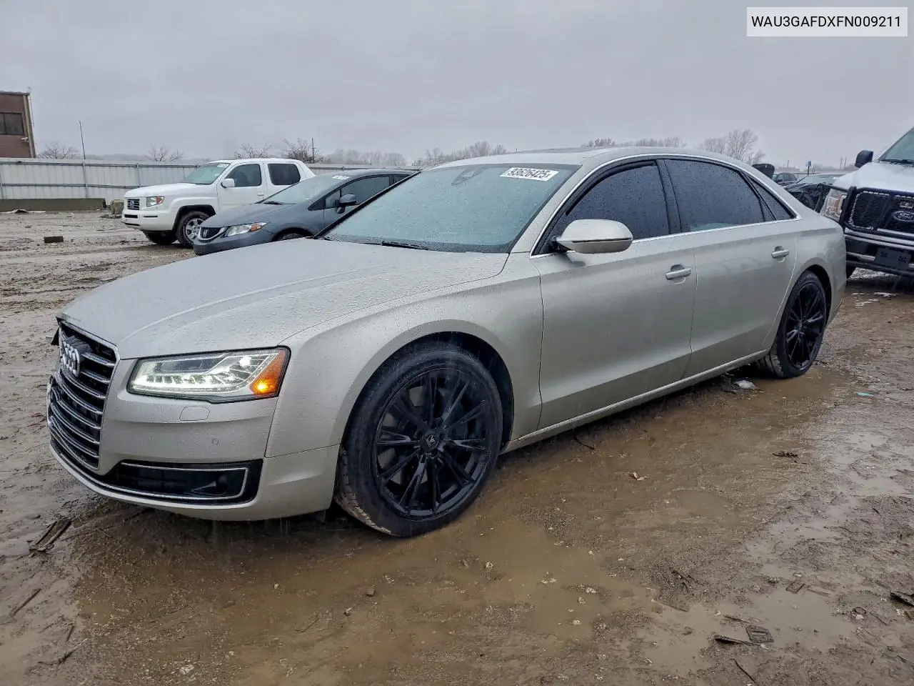 2015 Audi A8 L Quattro VIN: WAU3GAFDXFN009211 Lot: 93626425