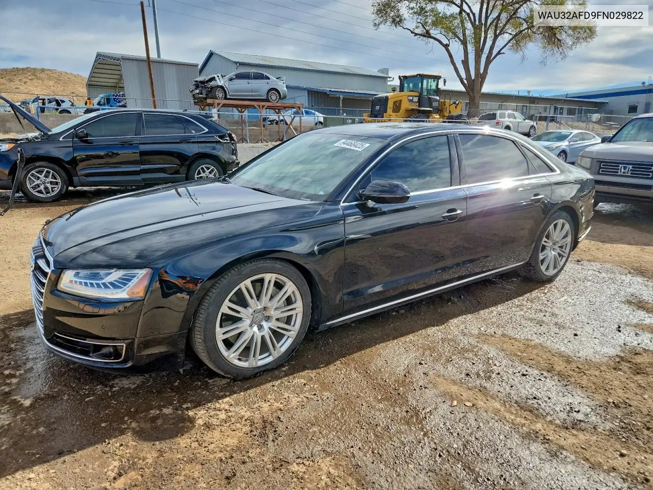 2015 Audi A8 L Quattro VIN: WAU32AFD9FN029822 Lot: 94468425