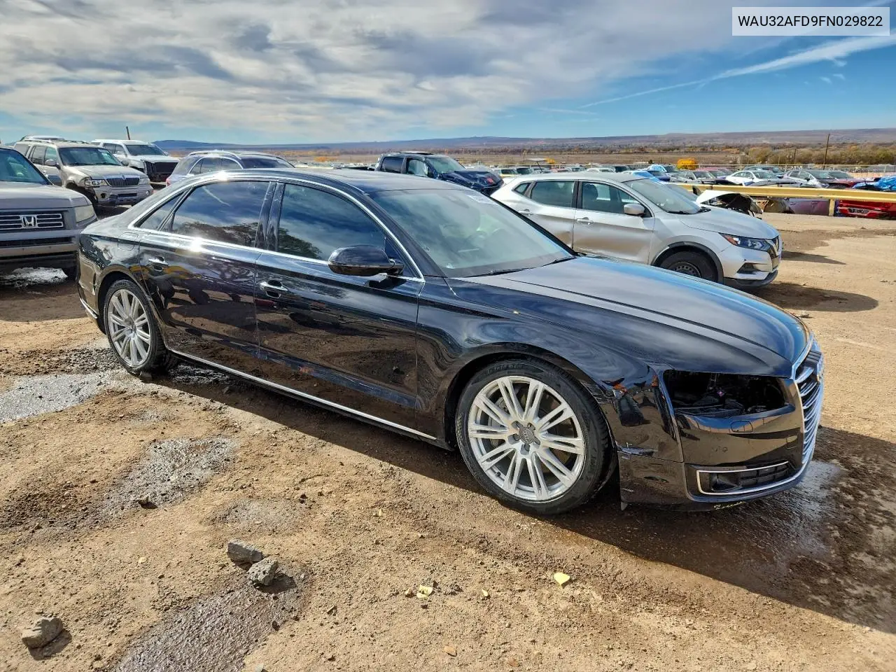 2015 Audi A8 L Quattro VIN: WAU32AFD9FN029822 Lot: 94468425