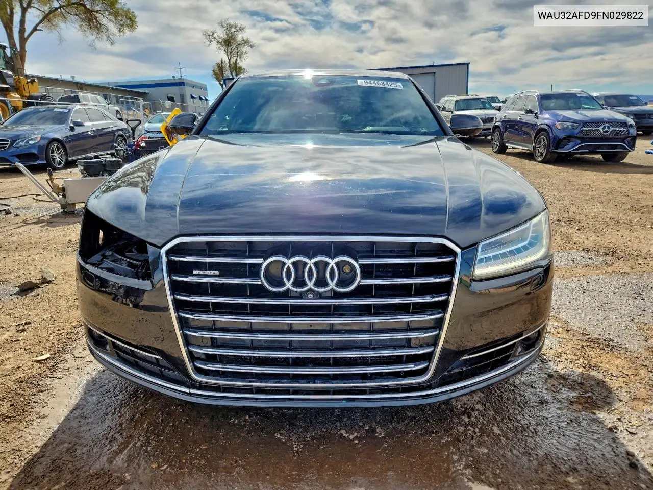 2015 Audi A8 L Quattro VIN: WAU32AFD9FN029822 Lot: 94468425