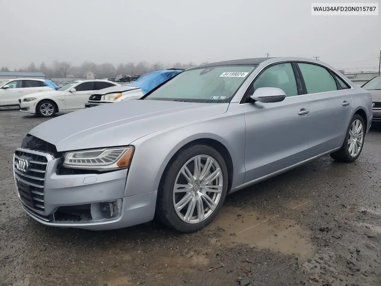 2016 Audi A8 L Quattro VIN: WAU34AFD2GN015787 Lot: 49703916