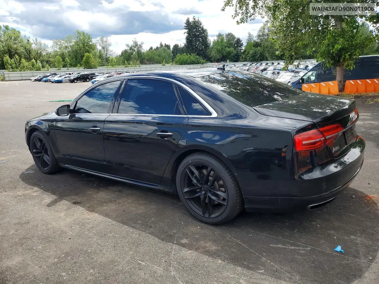 2016 Audi A8 L Quattro VIN: WAU43AFD9GN011906 Lot: 54250136