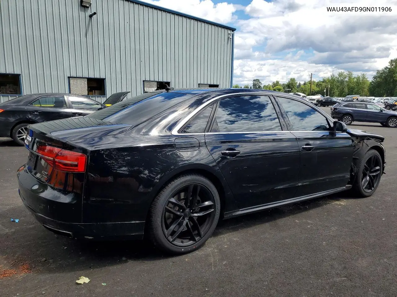 2016 Audi A8 L Quattro VIN: WAU43AFD9GN011906 Lot: 54250136