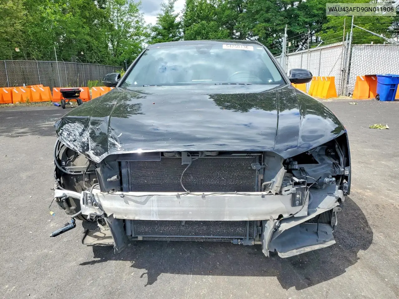 2016 Audi A8 L Quattro VIN: WAU43AFD9GN011906 Lot: 54250136